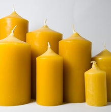 new zealand beeswax pillar candles