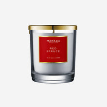 maraca red spruce jar candle