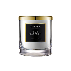 maraca jar candle oud saffron fragrance