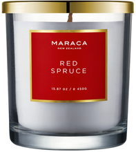 maraca jar candle christmas red spruce
