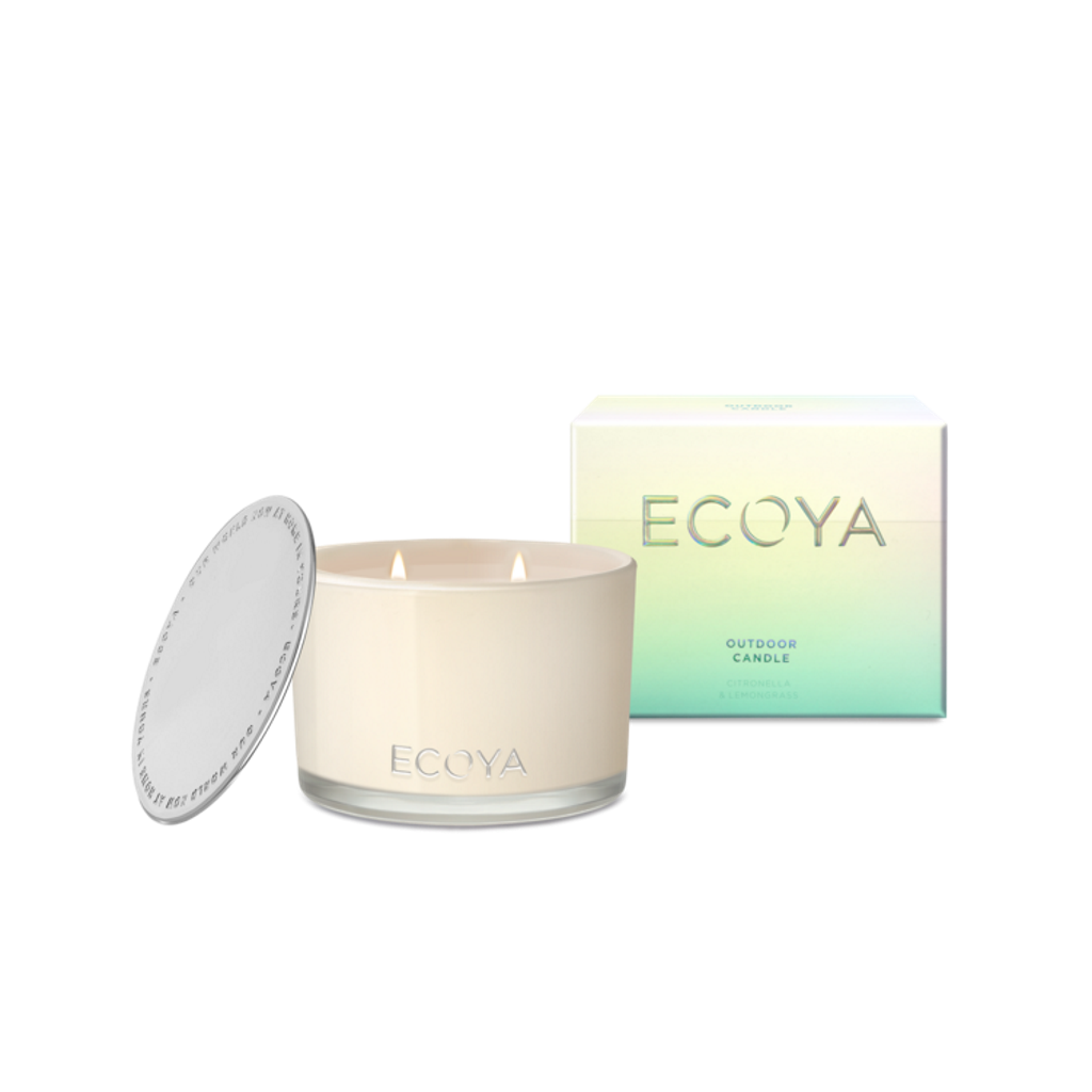 ecoya citronella two wick outdoor candle